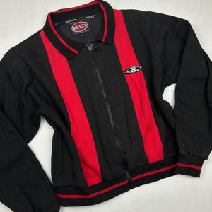 Black & red zip up sweatshirt jacket  (M/L)