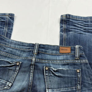 Navy denim low rise skinny pants (XS)