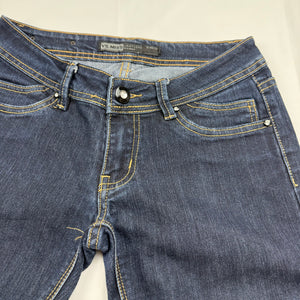 Navy denim low waist capri pants (S)
