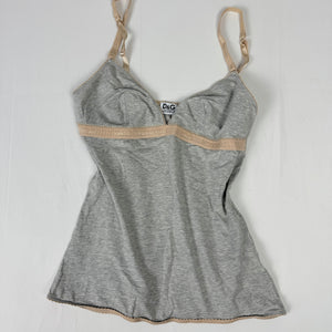 Grey tight fit cotton cami top (M/L)