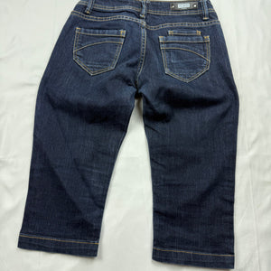 Navy denim low waist capri pants (S)