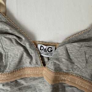 Grey tight fit cotton cami top (M/L)