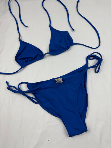 Blue low waisted bikini set (S/M)