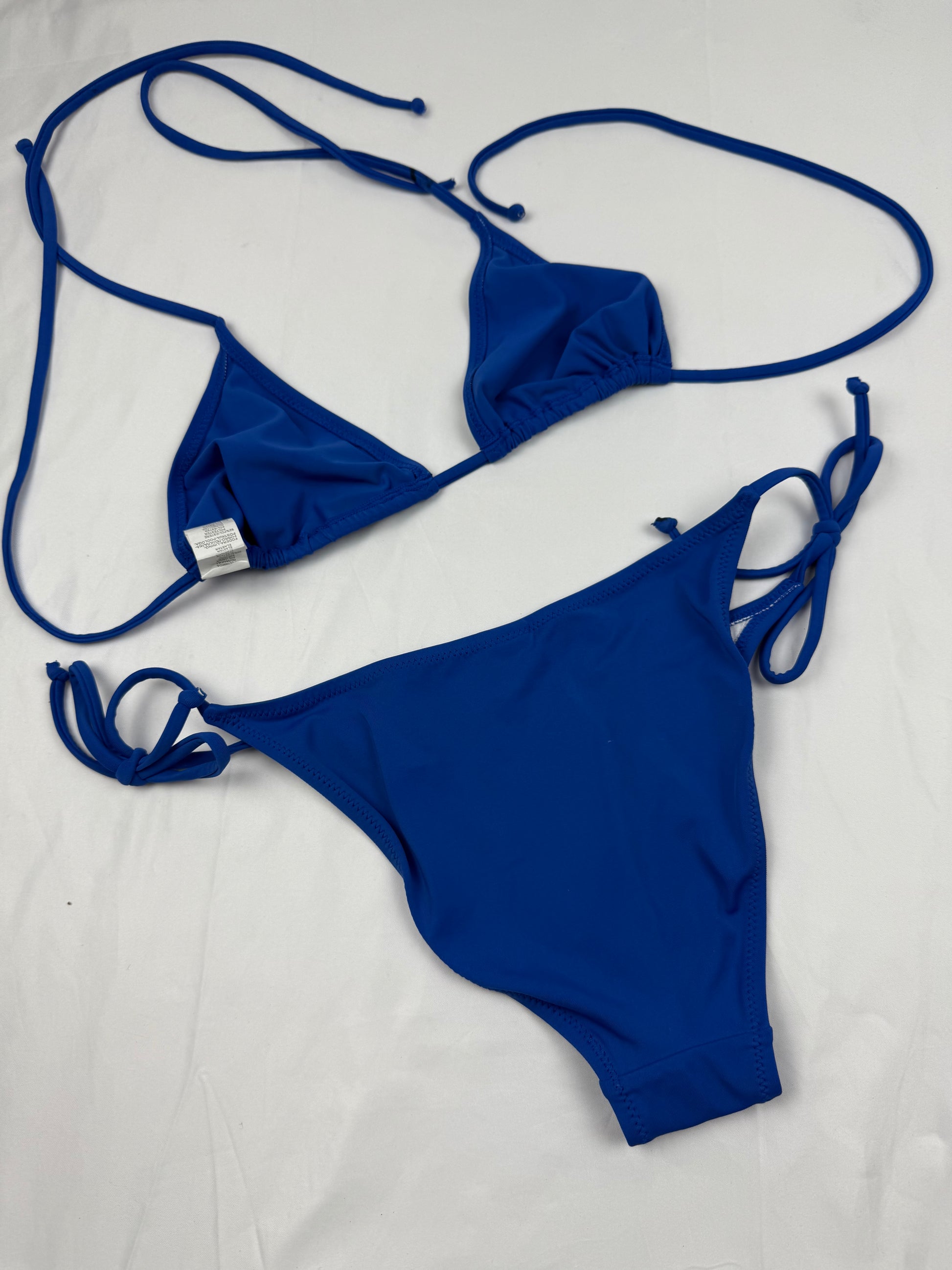 Blue low waisted bikini set (S/M)
