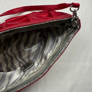 Red pochette wristlet / shoulder bag (27x11cm)