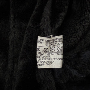 Black zip up tight fit office jacket (S)