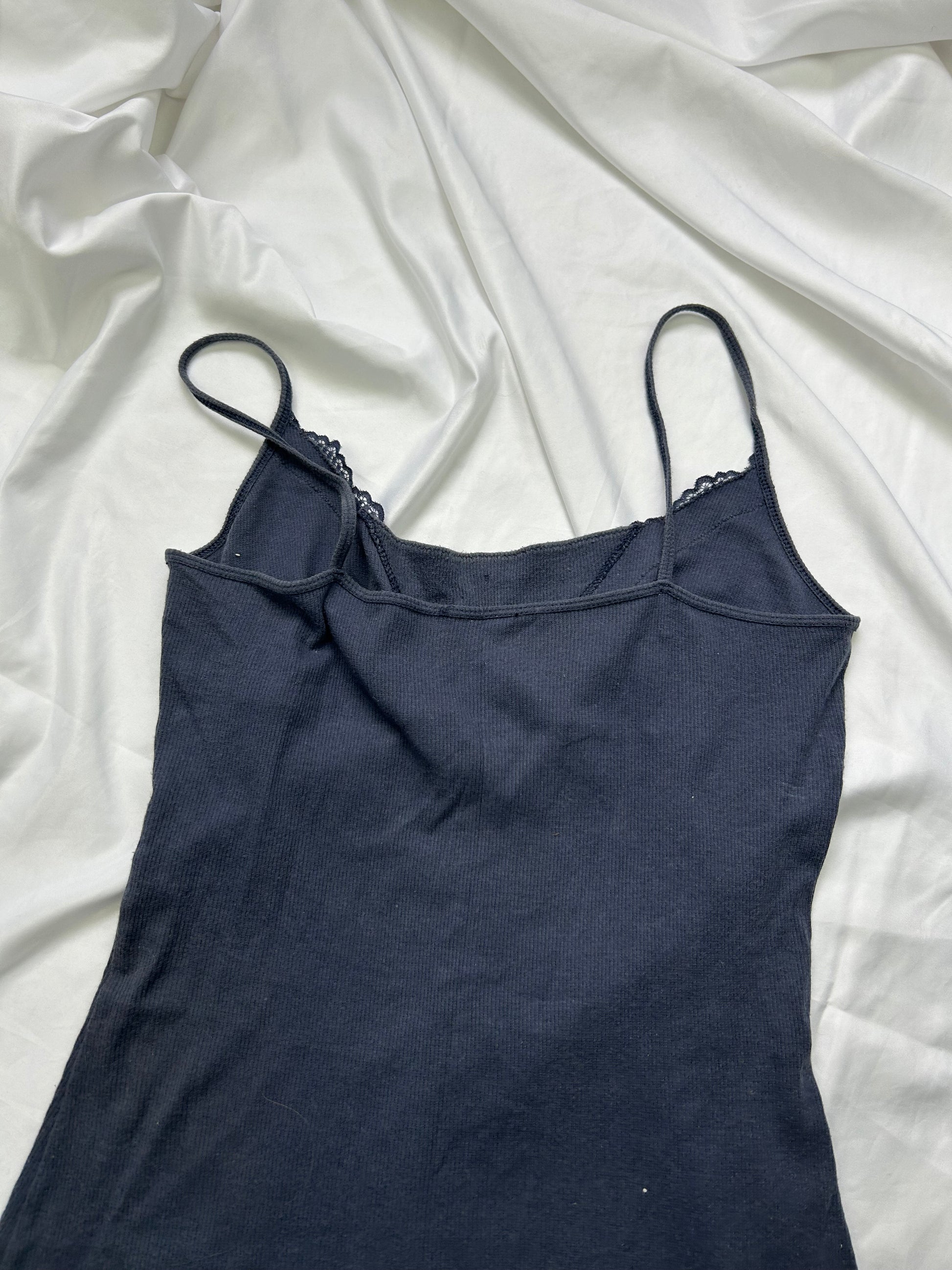 Navy lace cami top (S)