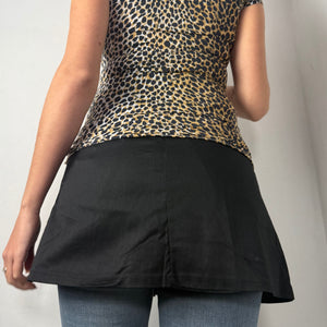 Panther print lycra tight fit tee (XS/S)