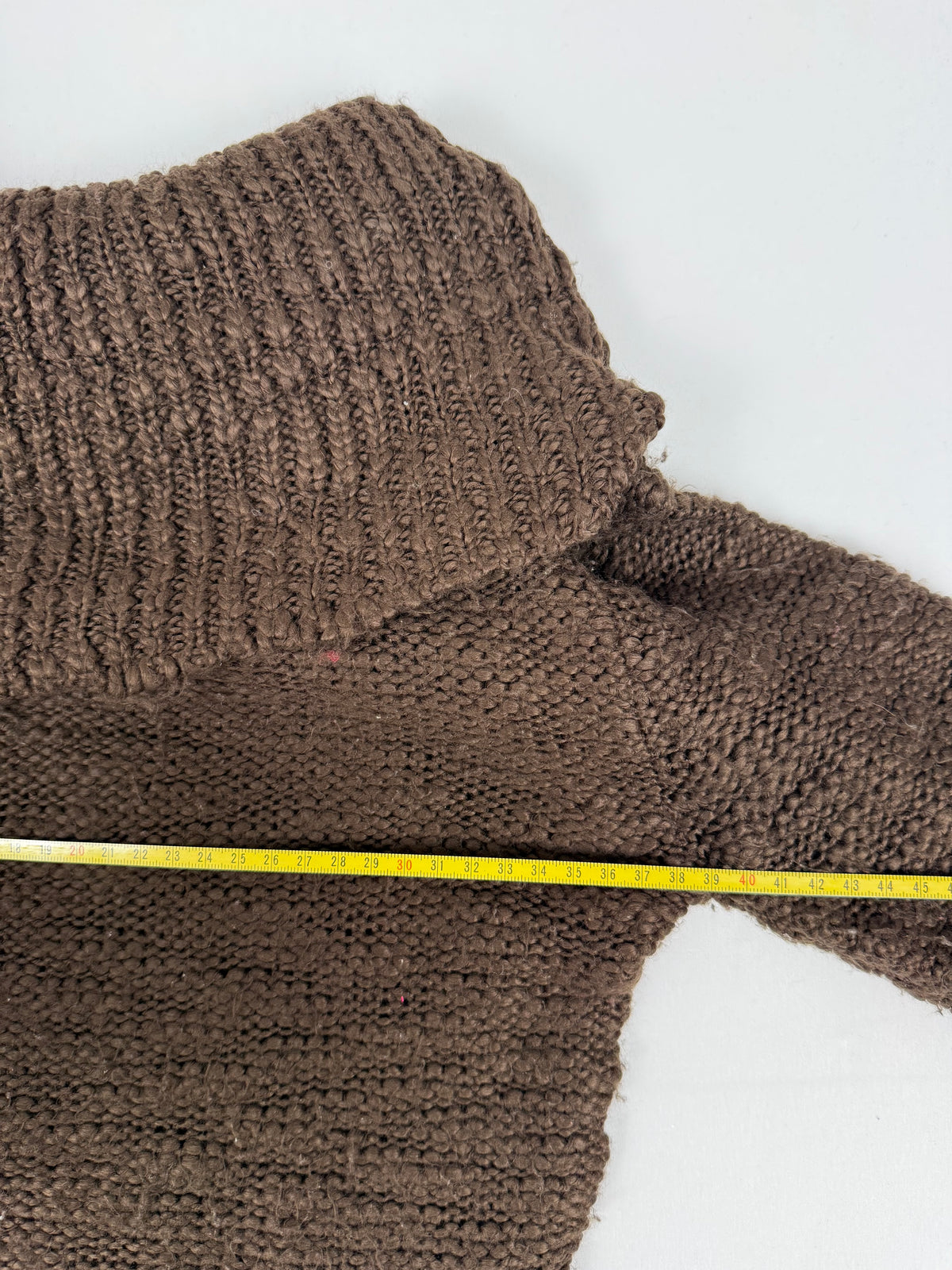 Brown turtleneck tight fit jumper (XS)