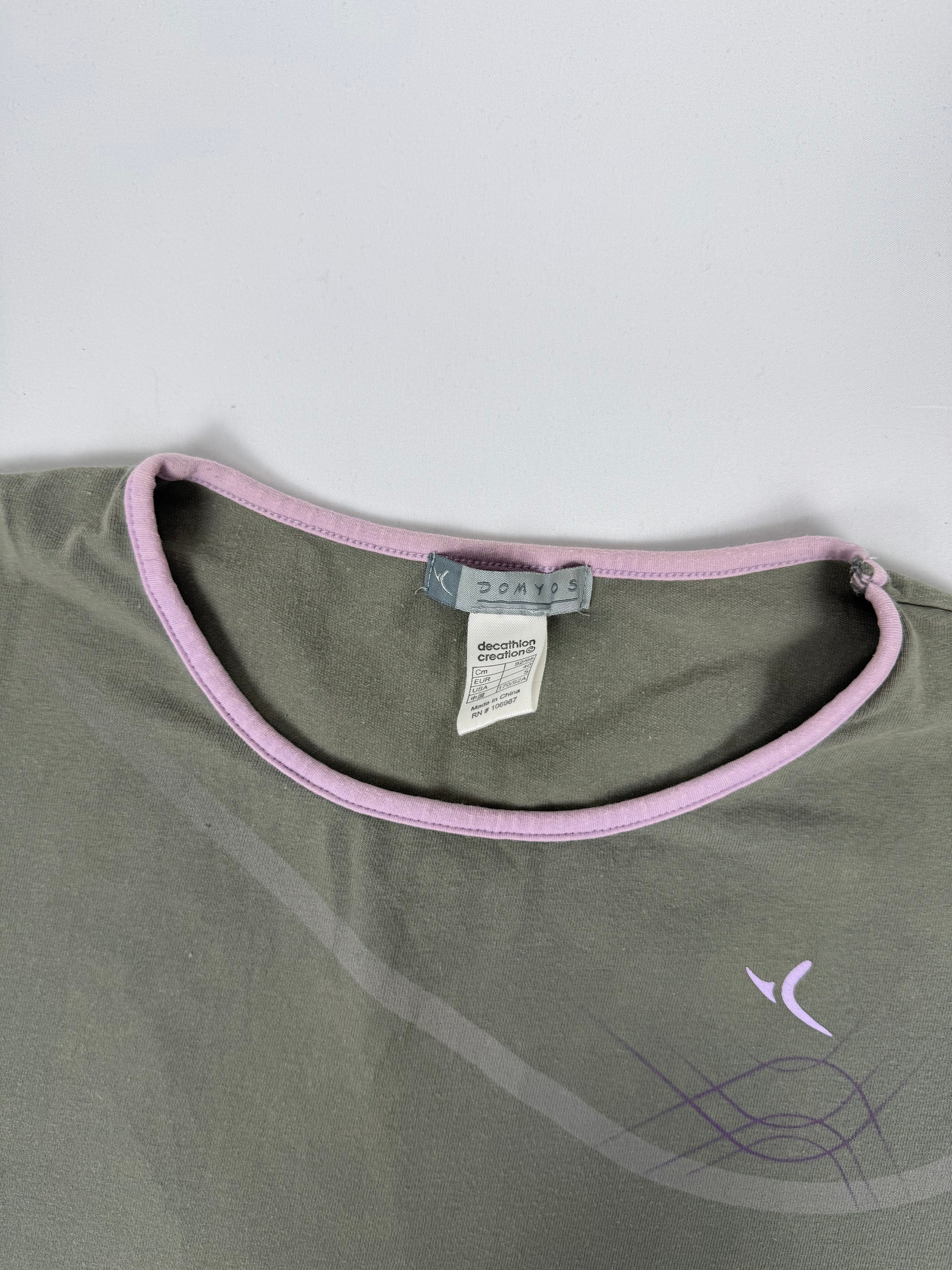 Khaki activewear cotton tee (L)