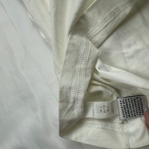 White logo silky tight fit cami top (M)