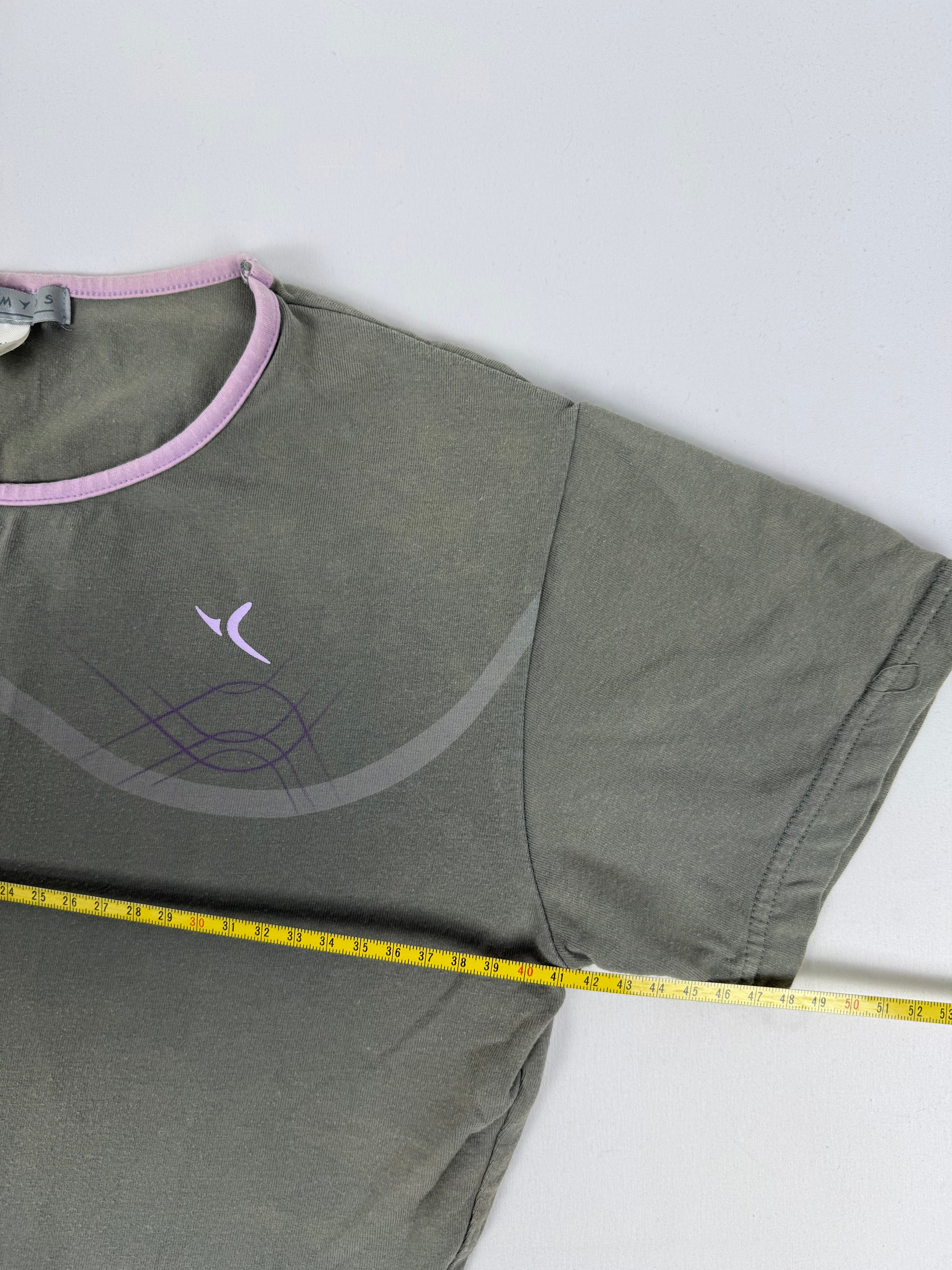 Khaki activewear cotton tee (L)