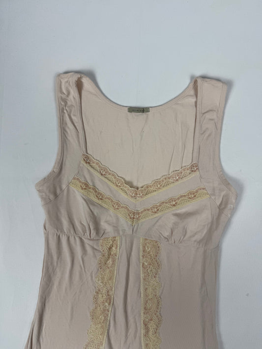 Beige mesh tight fit top (S)