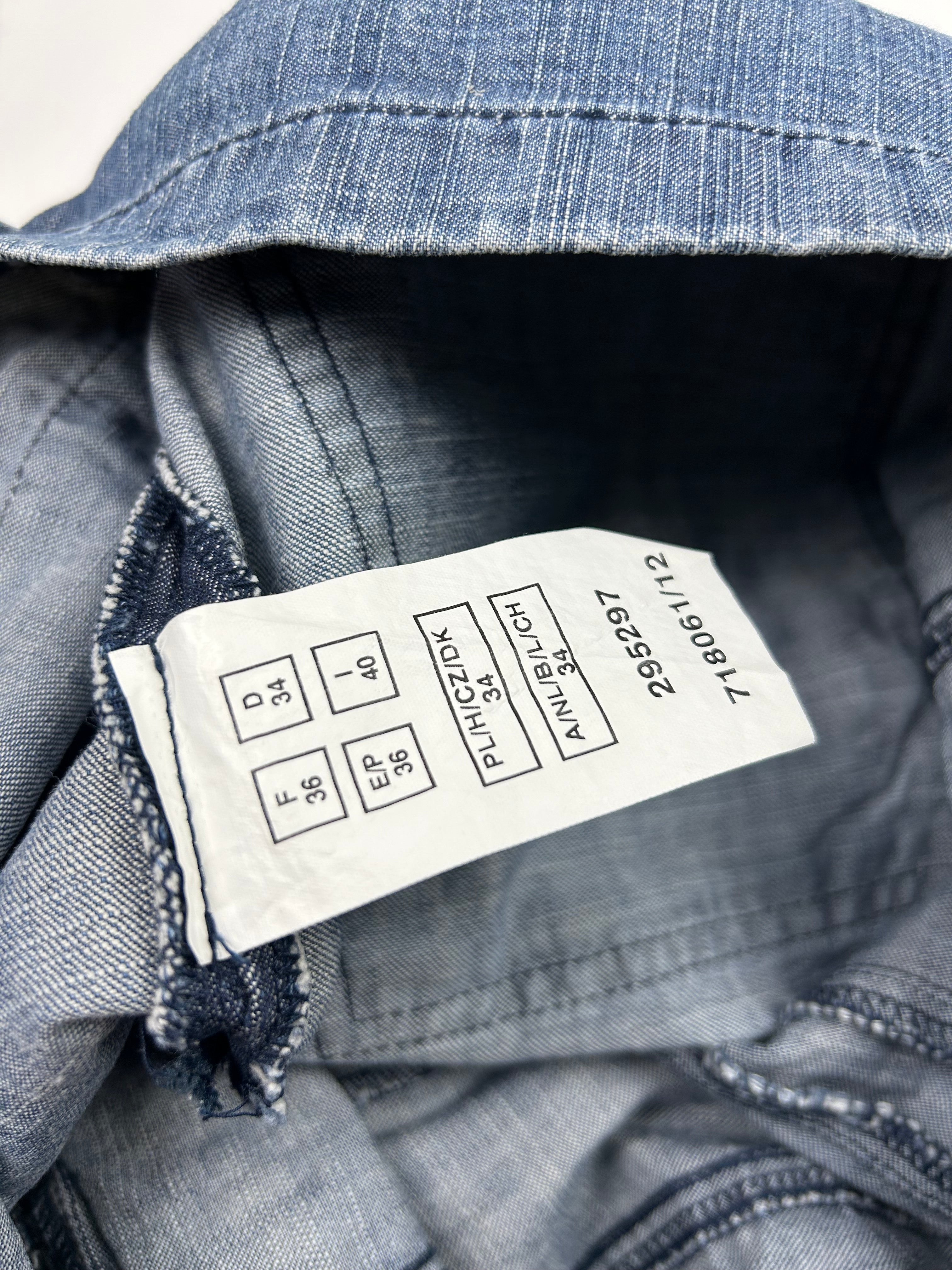 Blue denim mini dress (XS/S)
