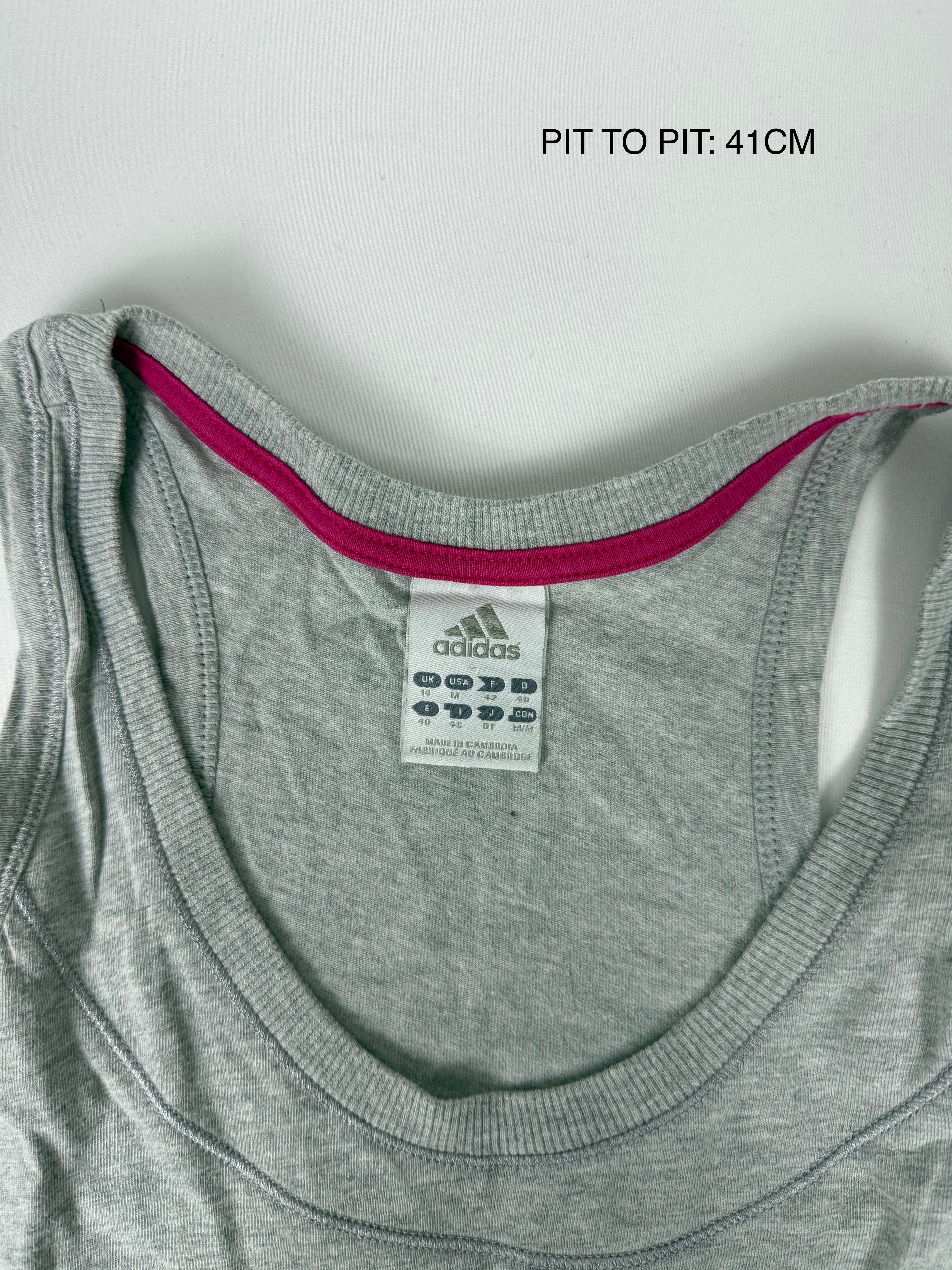 Grey activewear cotton tank top (XL)