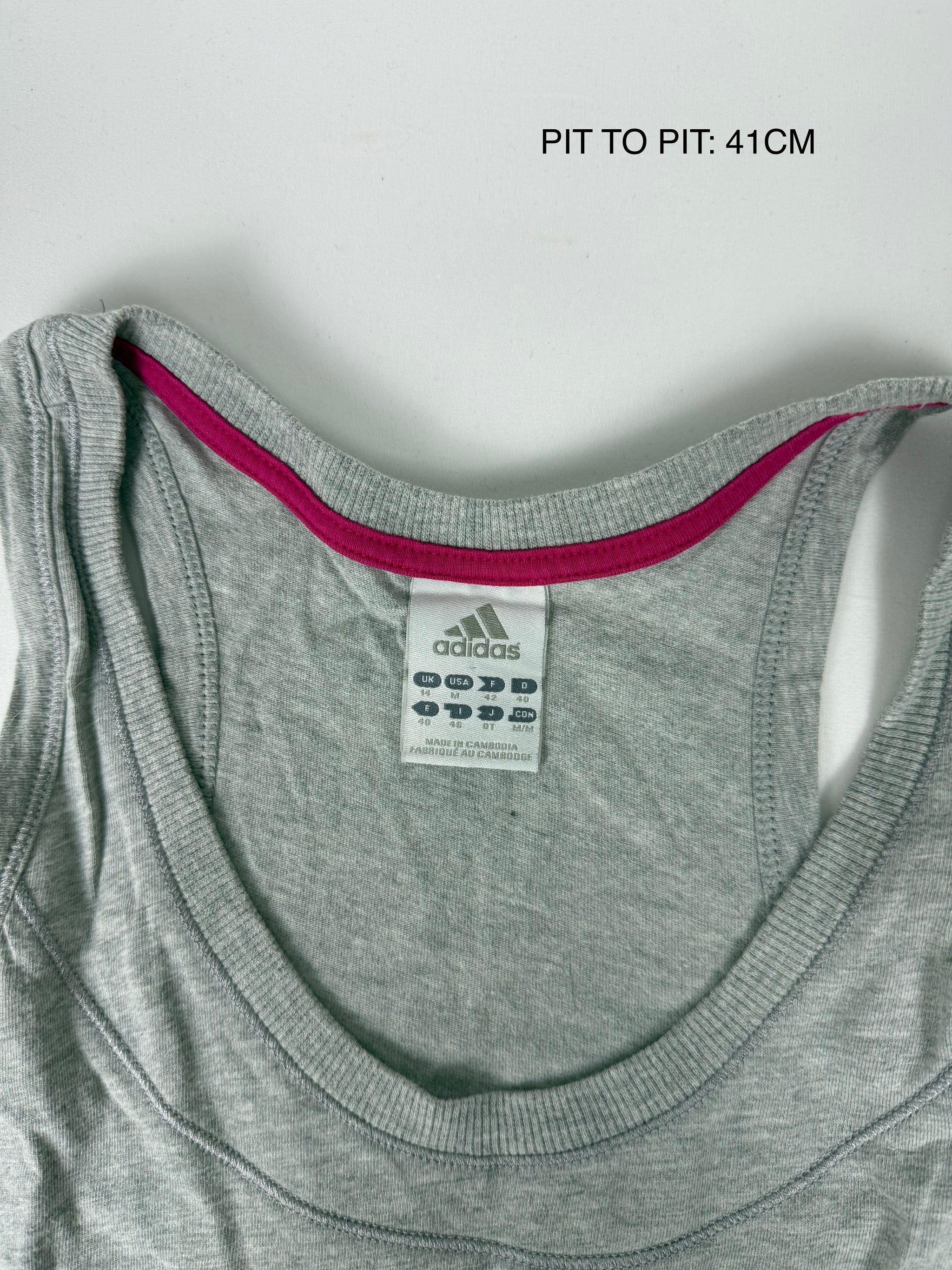 Grey activewear cotton tank top (XL)