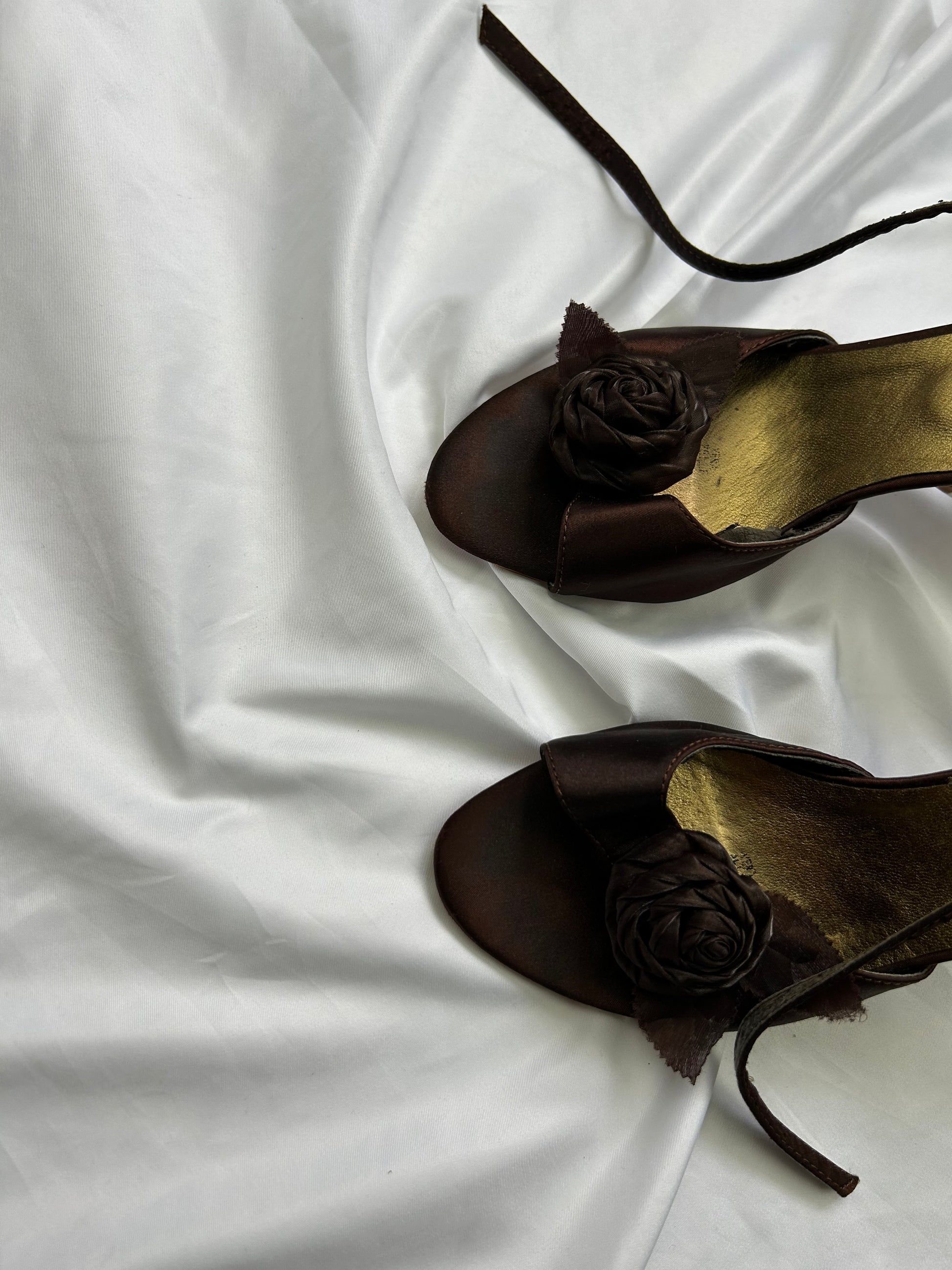 Brown sandals heels (37)