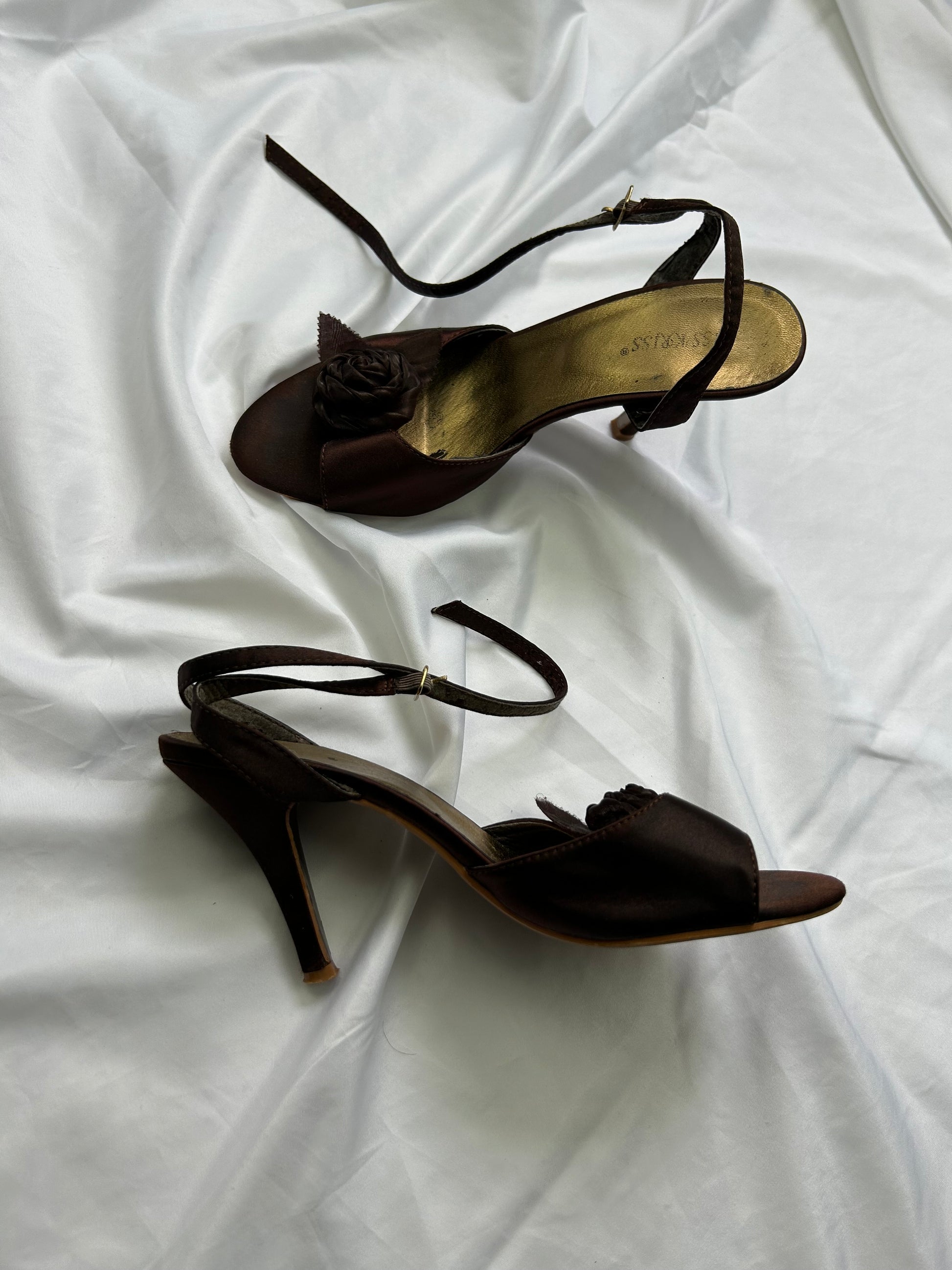 Brown sandals heels (37)
