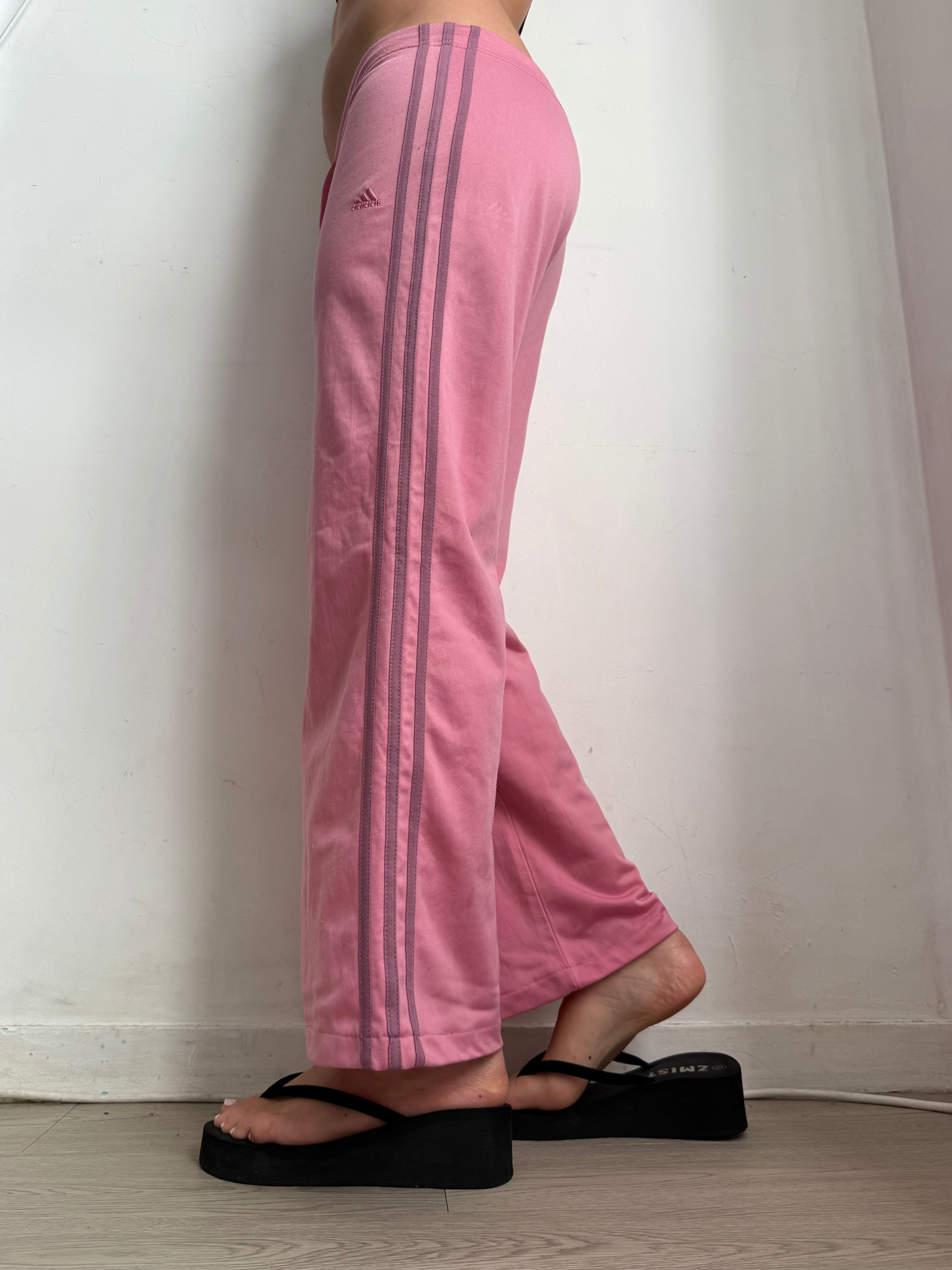 Pink low rise joggers pants (M)