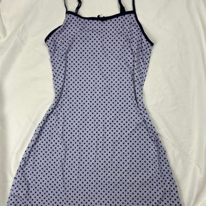 Lilac lycra babydoll mini dress (M/L)