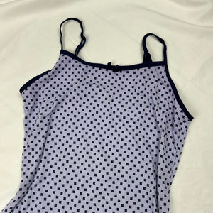 Lilac lycra babydoll mini dress (M/L)