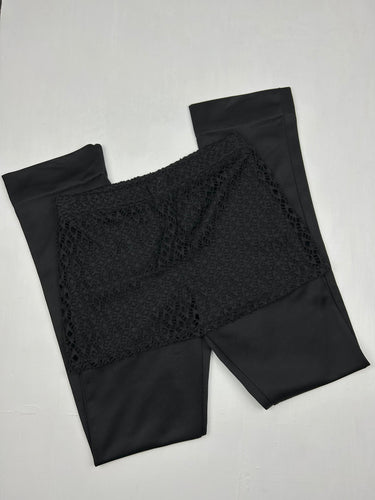 Black  low waist skirt pants (XS)