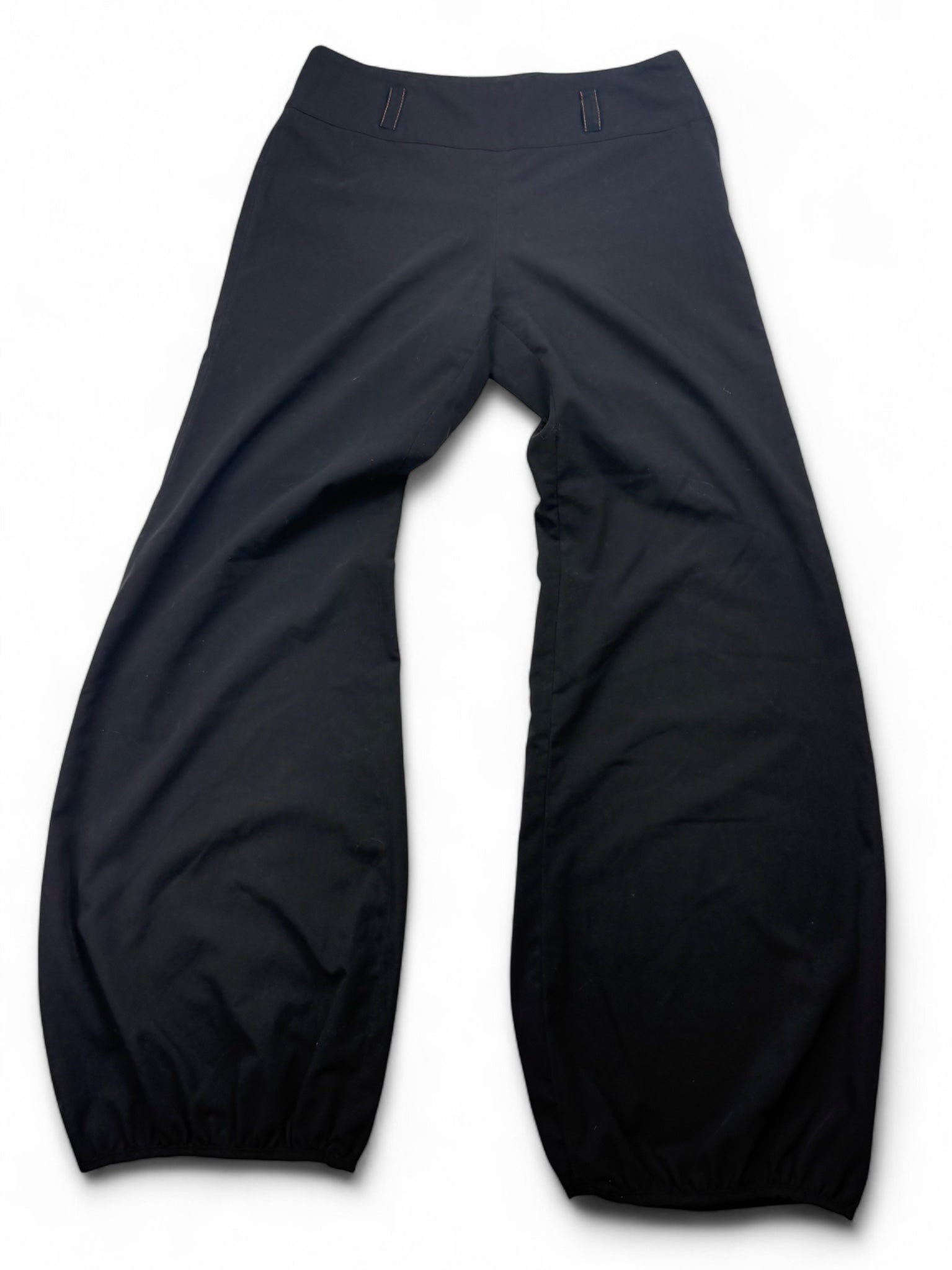 Black low rise baggy pants (S/M)