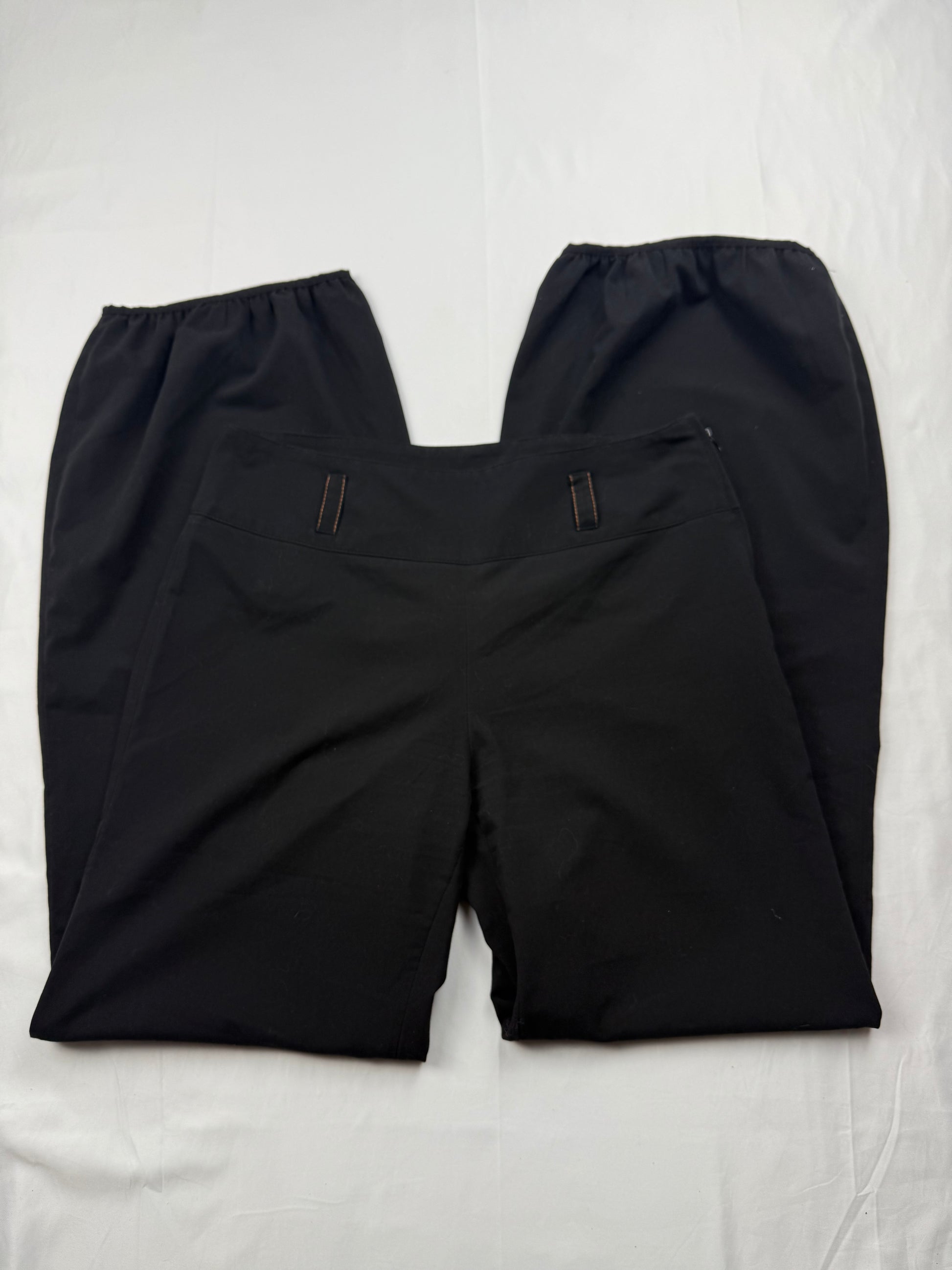 Black low rise baggy pants (S/M)