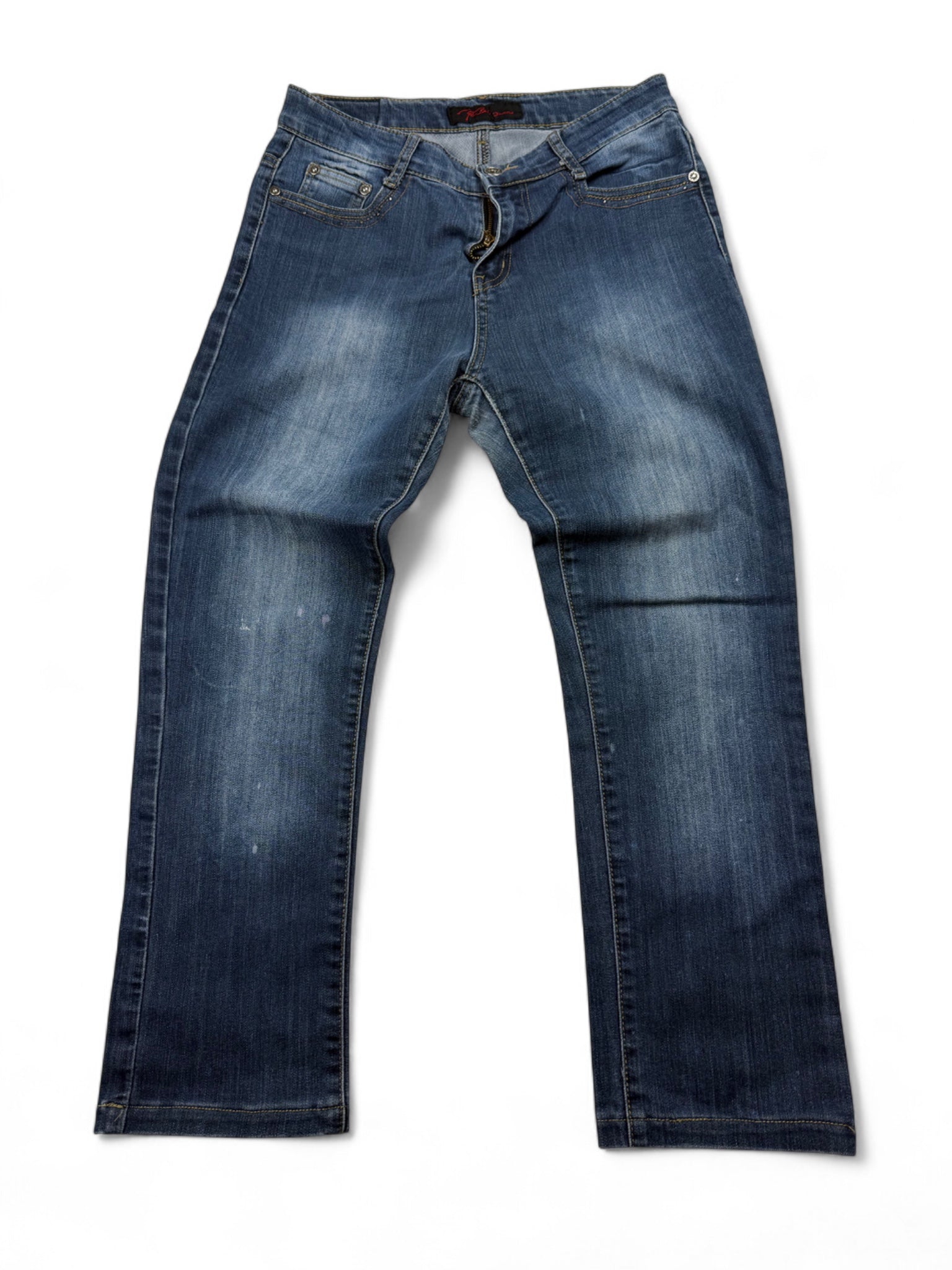 Blue low waist denim pants (S/M)