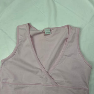 Baby pink lycra tight fit tank top (S)