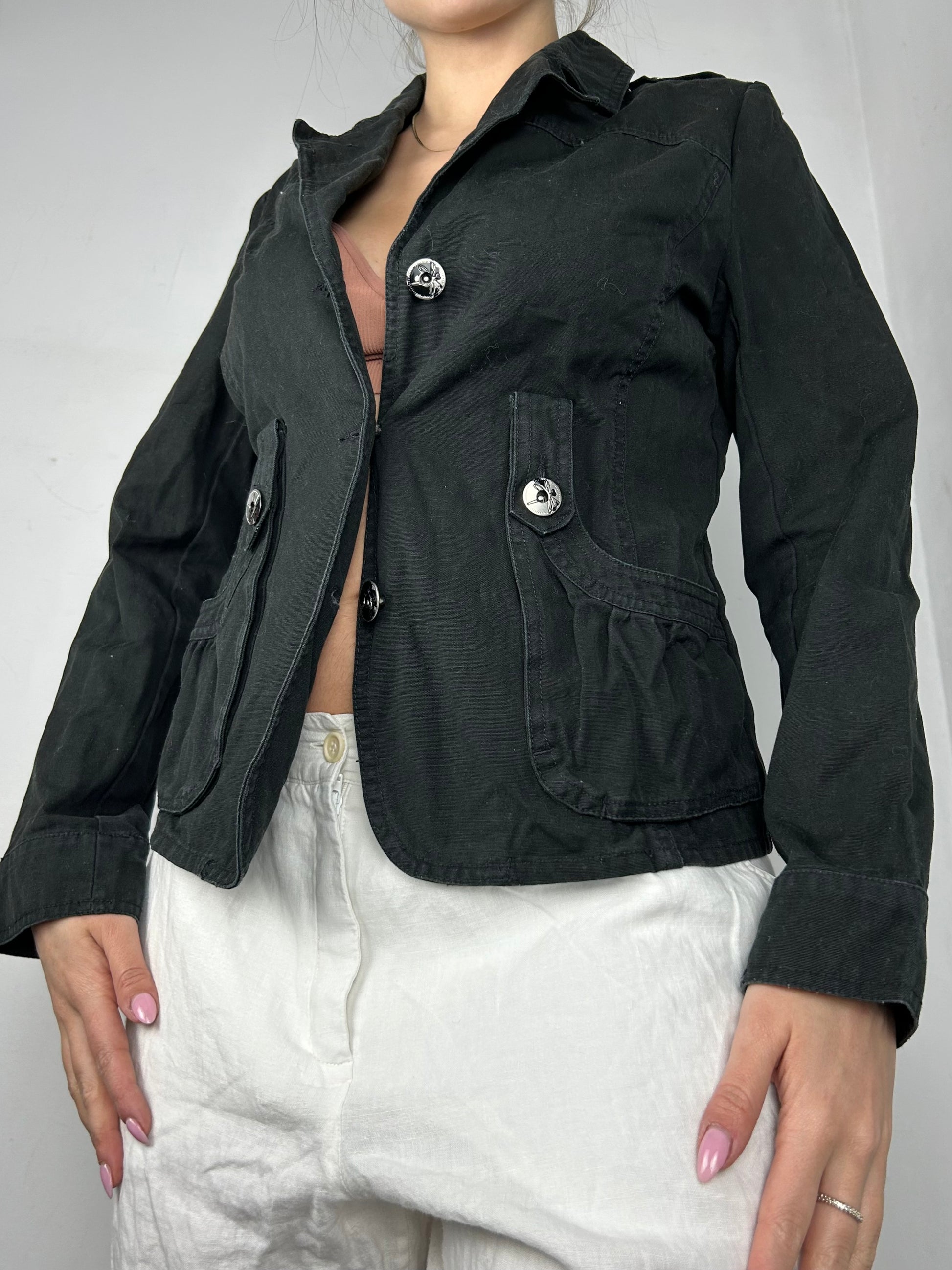 Black blazer office jacket (S)