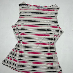 Multicolor striped coton tank top (L)