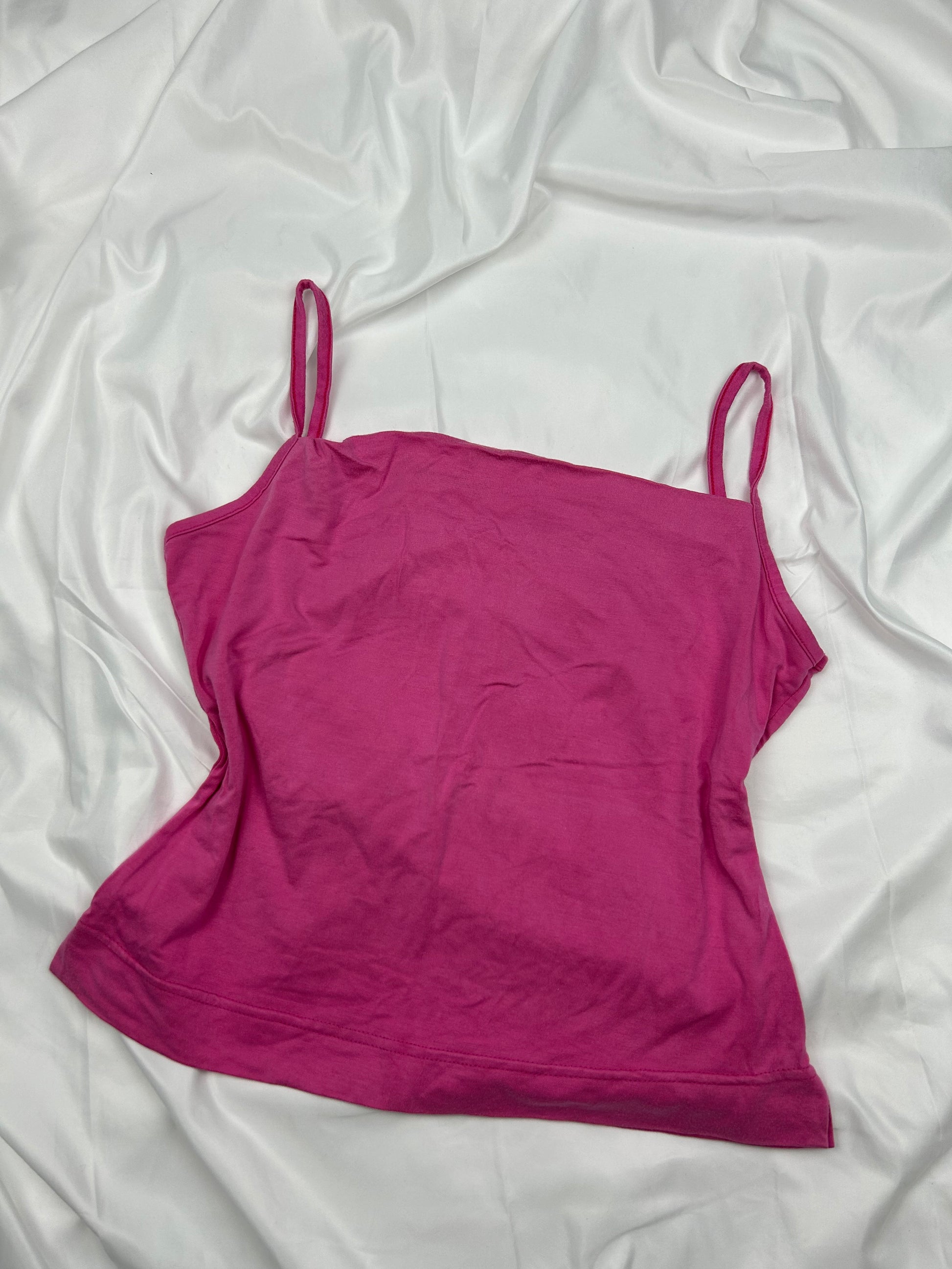 Pink stretchy cami top (M/L)