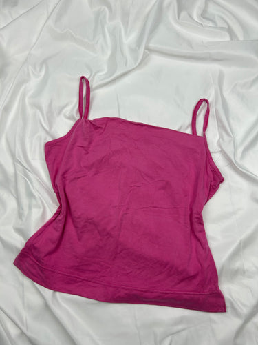 Pink stretchy cami top (M/L)