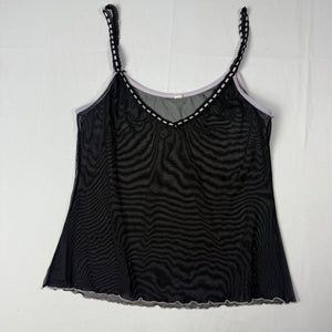 Black mesh cami top (S/M)