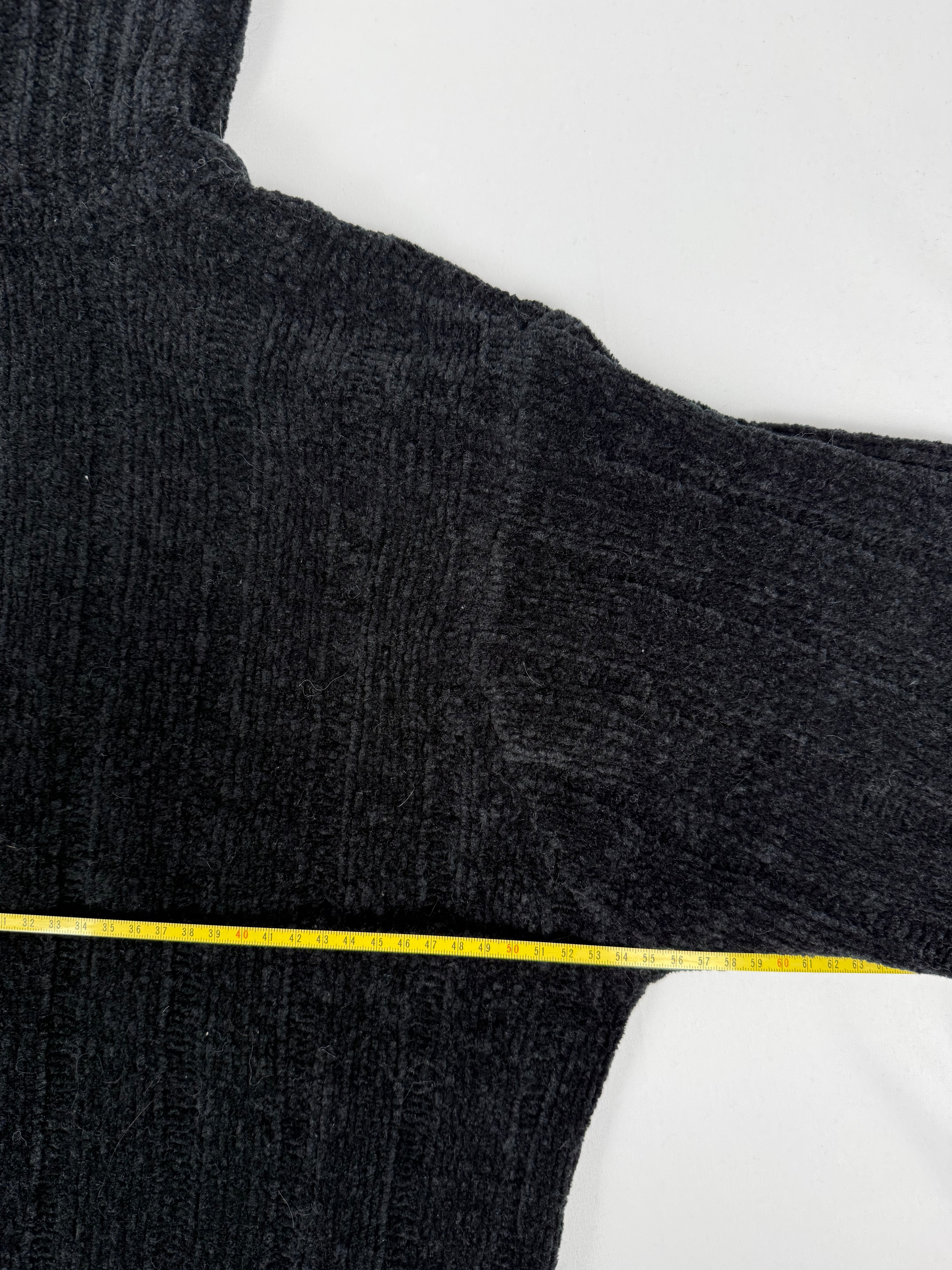 Pull à col roulé noir ultra-doux (XL)