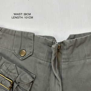 Khaki low rise baggy cargo pants (S/M)