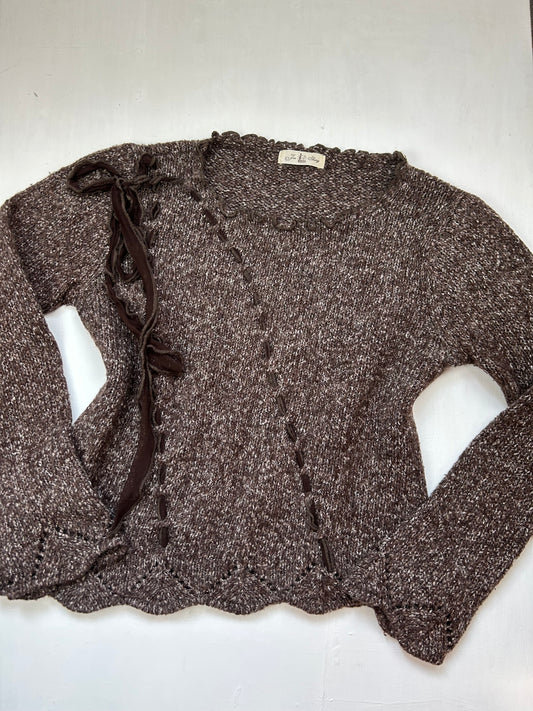 Brown lace up jumper (2XL)