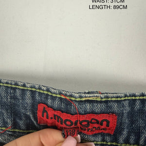 Blue navy low rise straight legs pants (XXS)