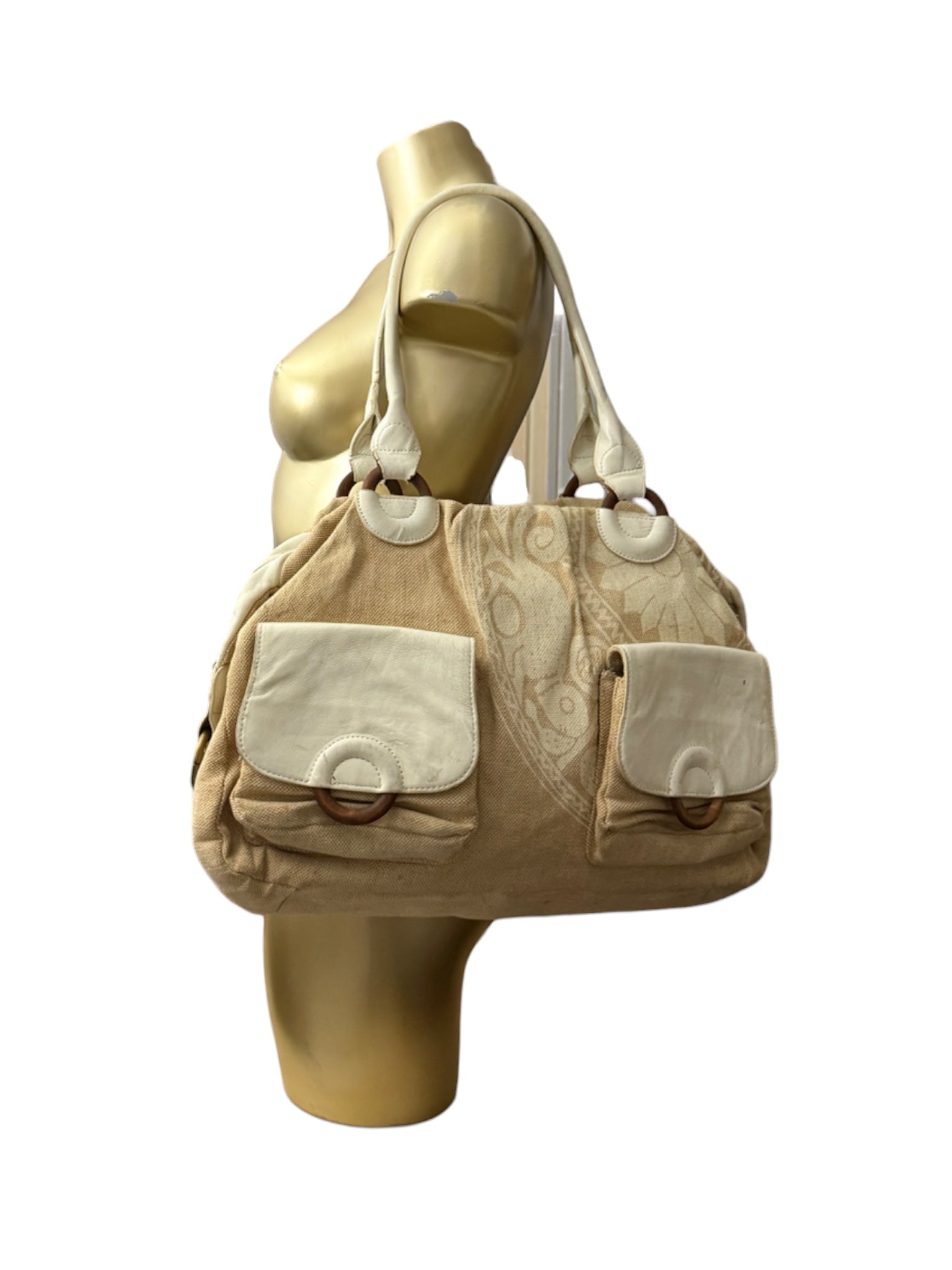 Beige  besace shoulder bag