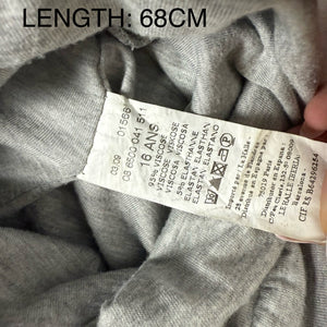 Grey baggy sarouel low rise capri pants (S)