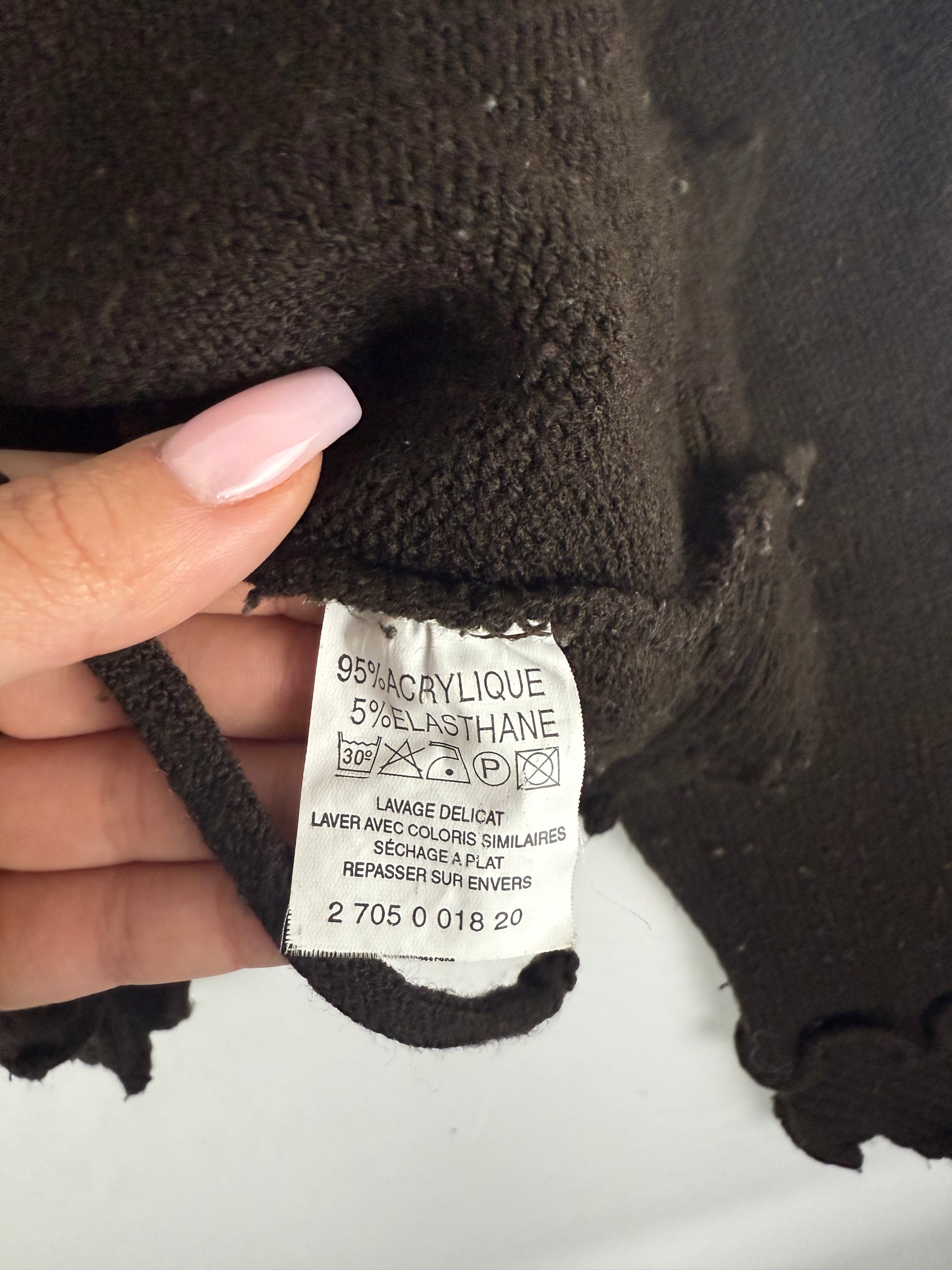 Brown ruffles tie up cardigan jumper (S/M)