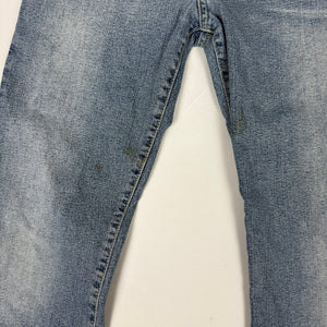 Blue denim low rise capri pants (S)