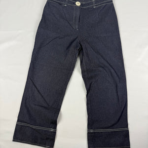 Navy blue low rise capri pants (XS)