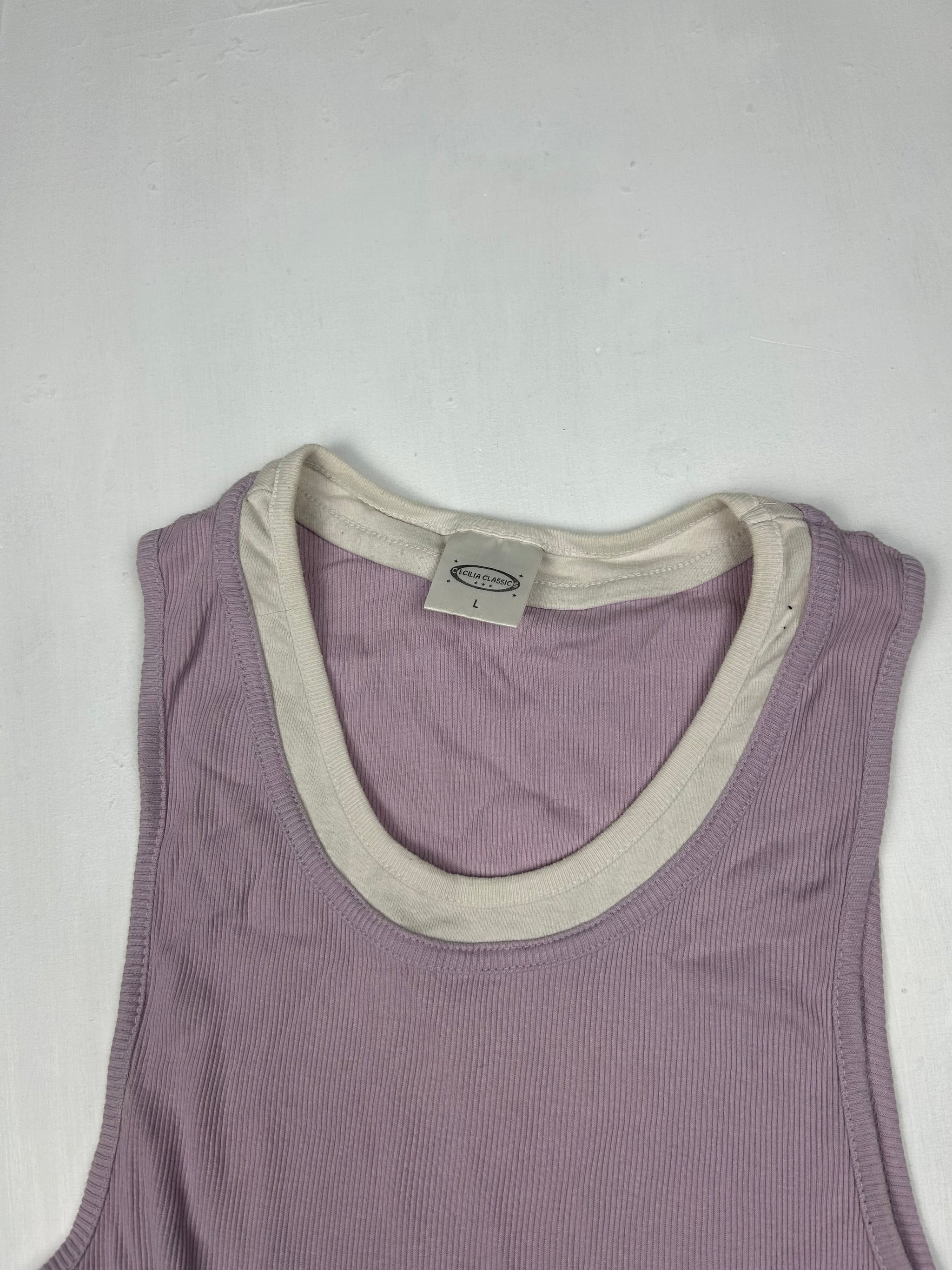Lilac 2 in 1 tank top (S/M)