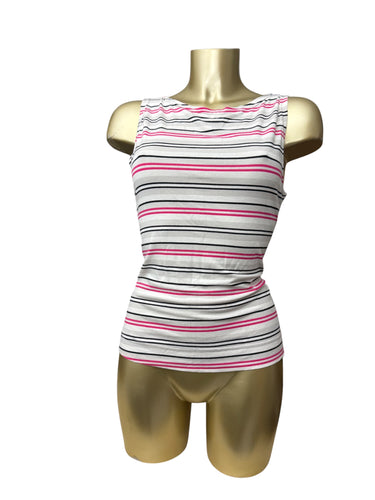 Multicolor striped coton tank top (L)