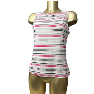 Multicolor striped coton tank top (L)