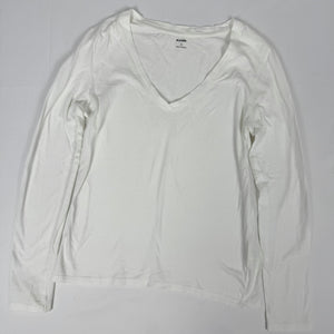 White cotton long sleeves top (S)