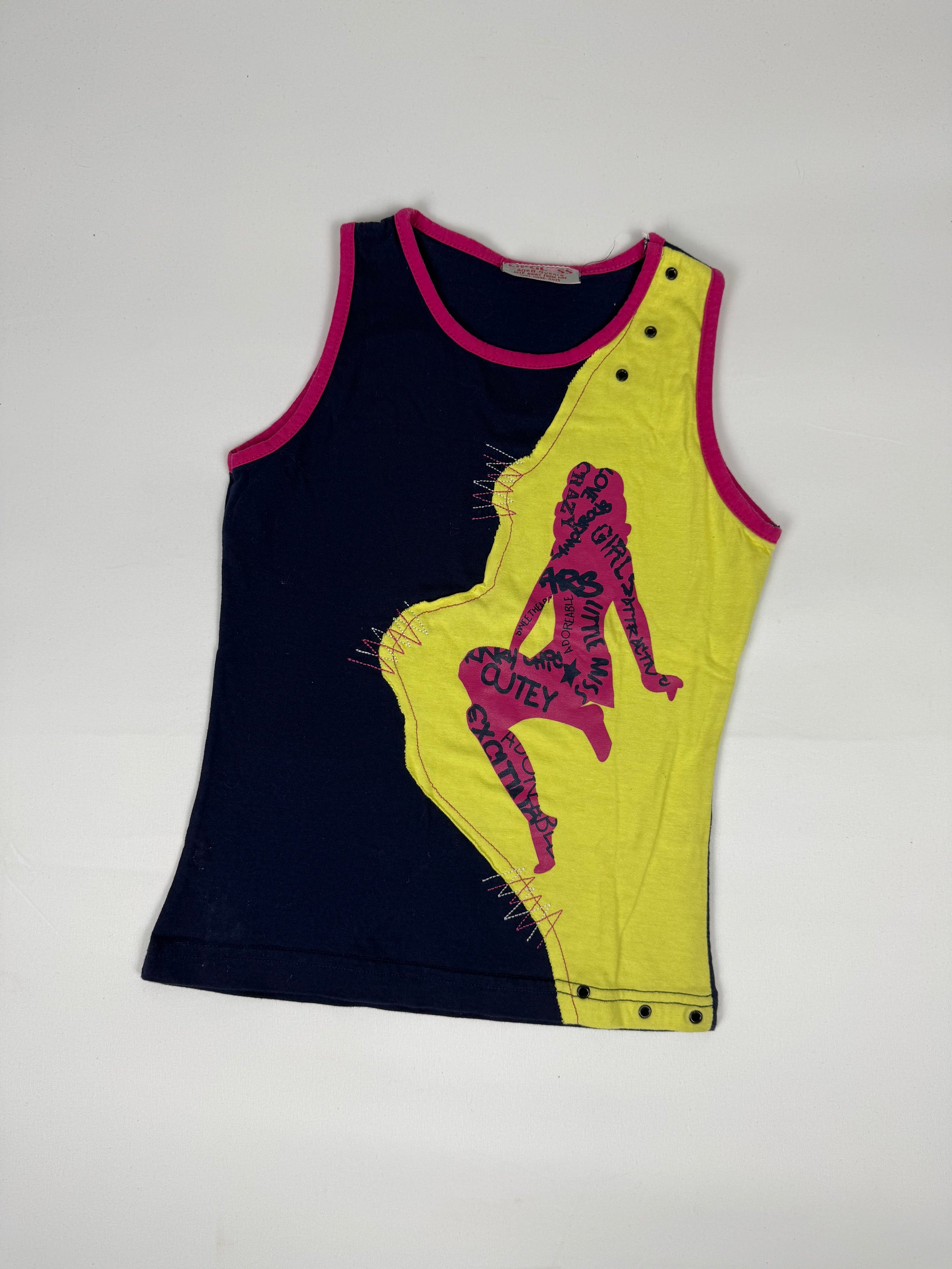 Multicolor graphic top (XS)