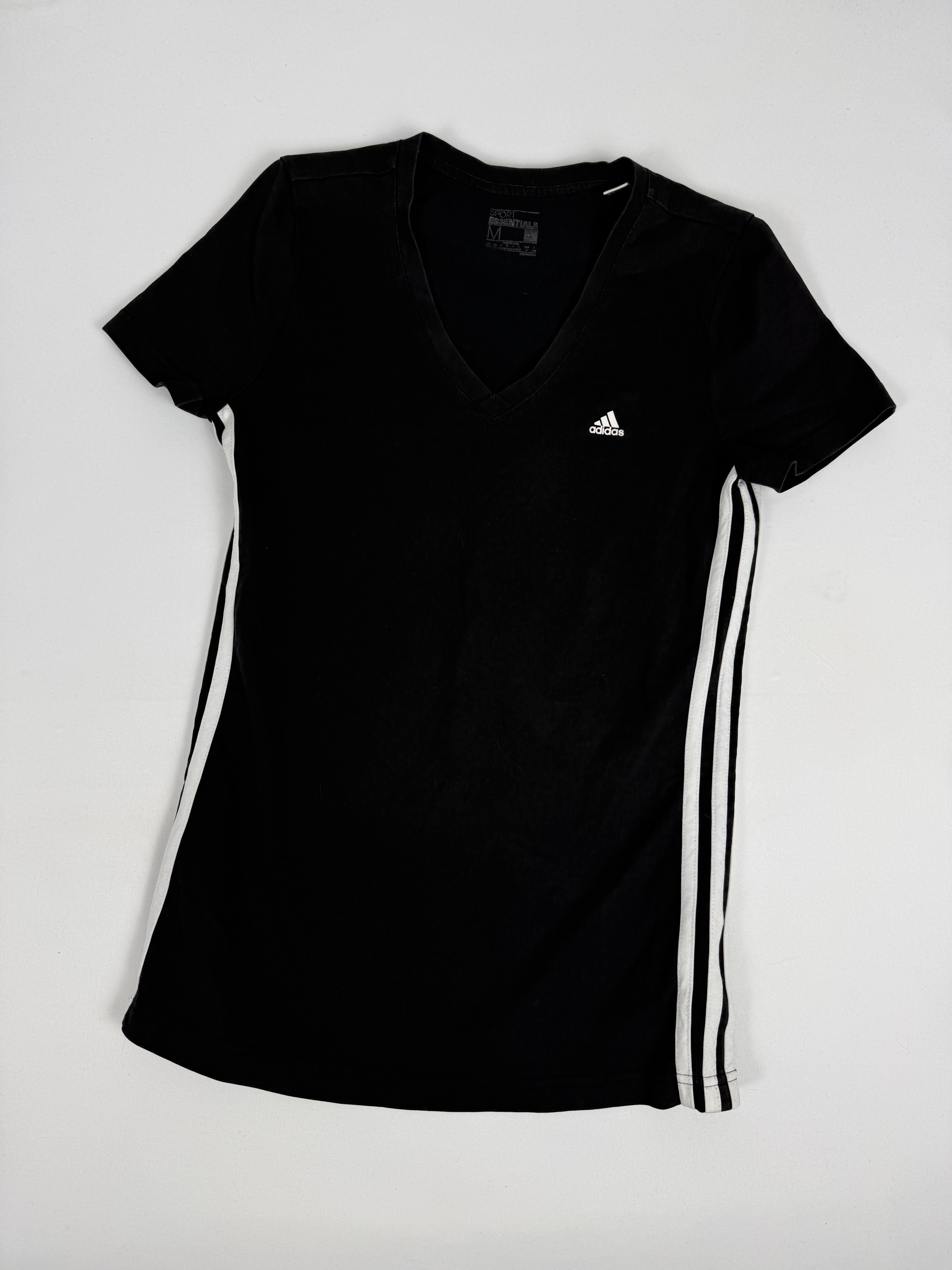 Black & white cotton tee (M)